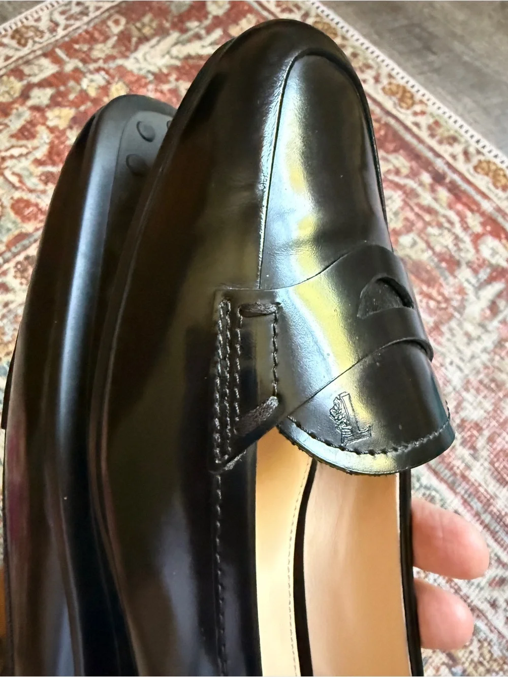 Tod's Classic Black Leather Penny Loafers - Size 37 (US 7)